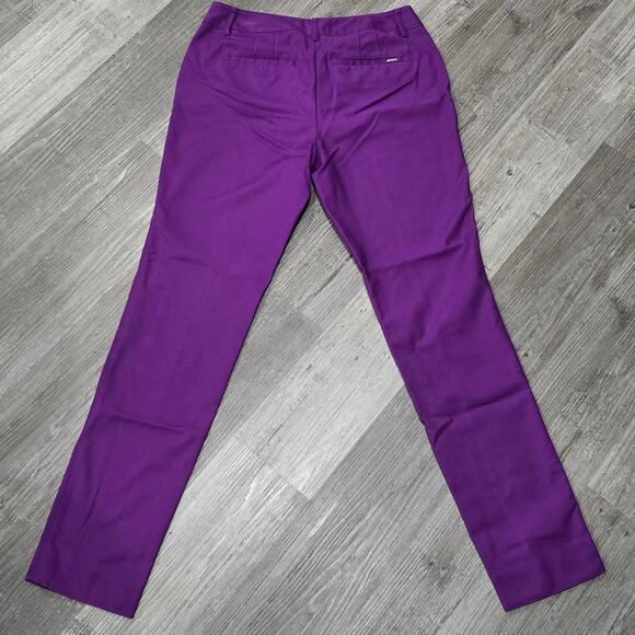White House Black Market Purple Perfect Form Slim Leg Dress Pants Trouser WHBM - Picture 2 of 7